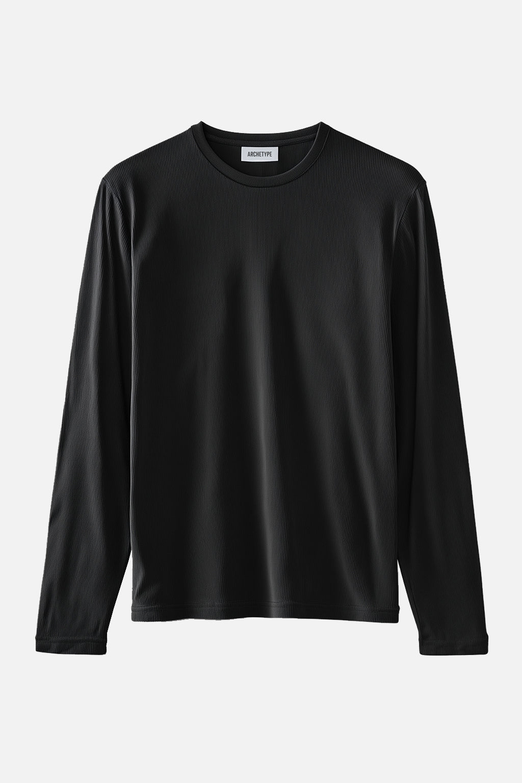 The Slim Crop Longsleeve | Black