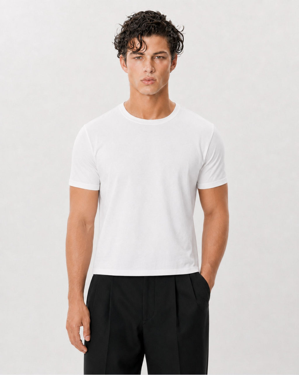 The Classic Crop Tee | White