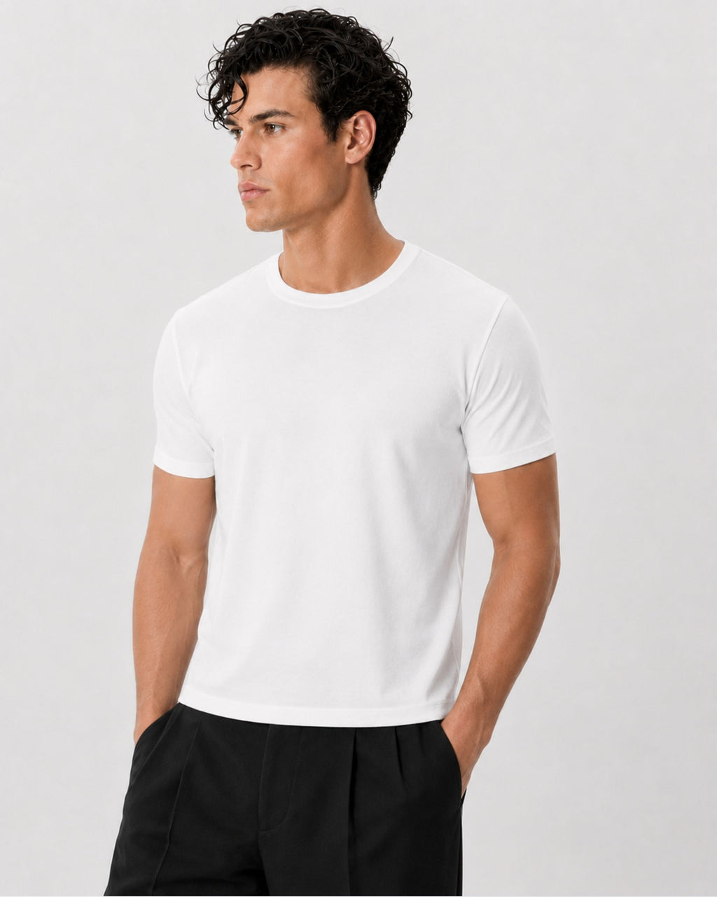 The Classic Crop Tee | White