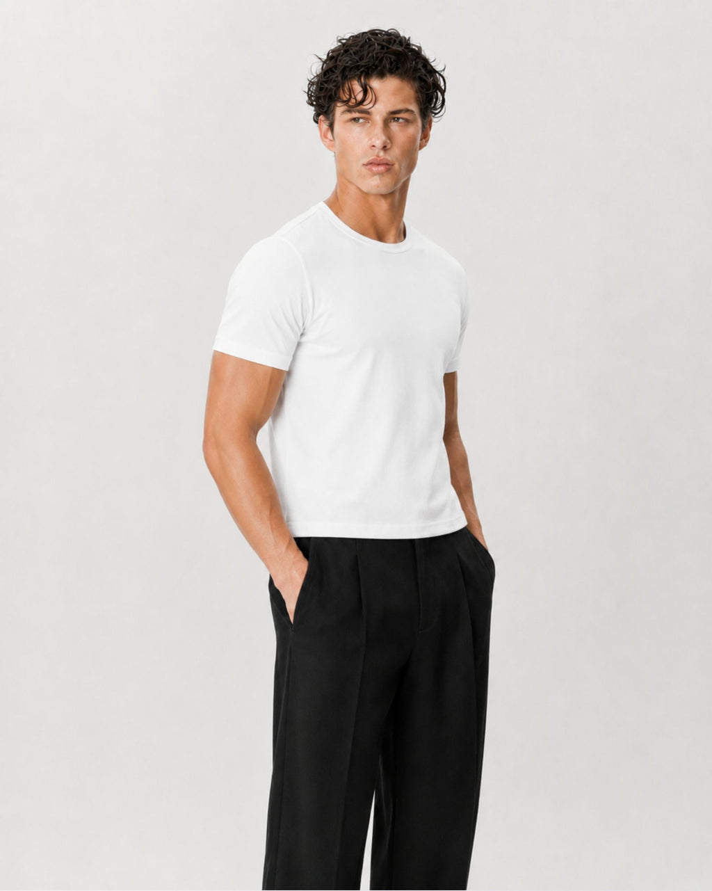 The Classic Crop Tee | White