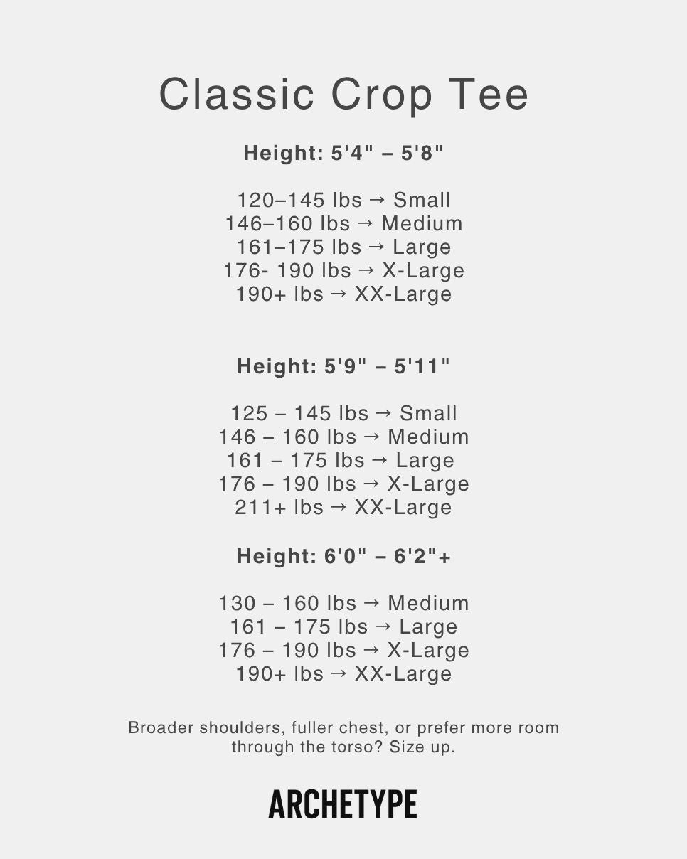 The Classic Crop Tee | Black