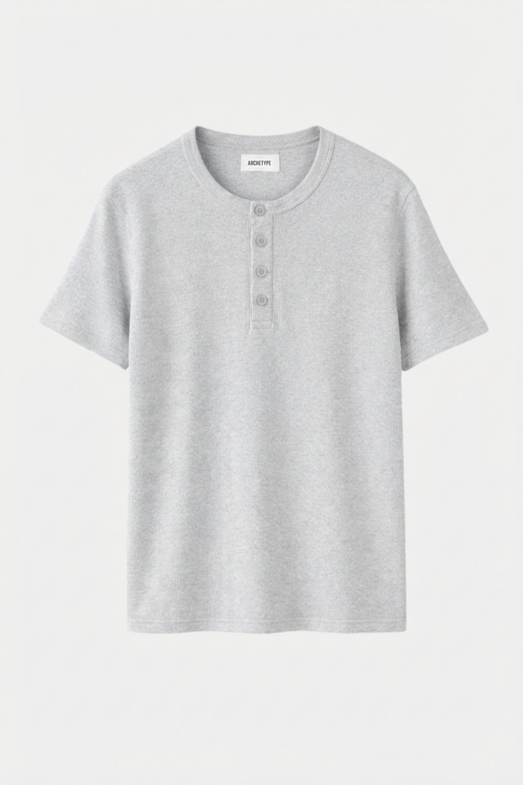 The Slim Crop Henley | Gray