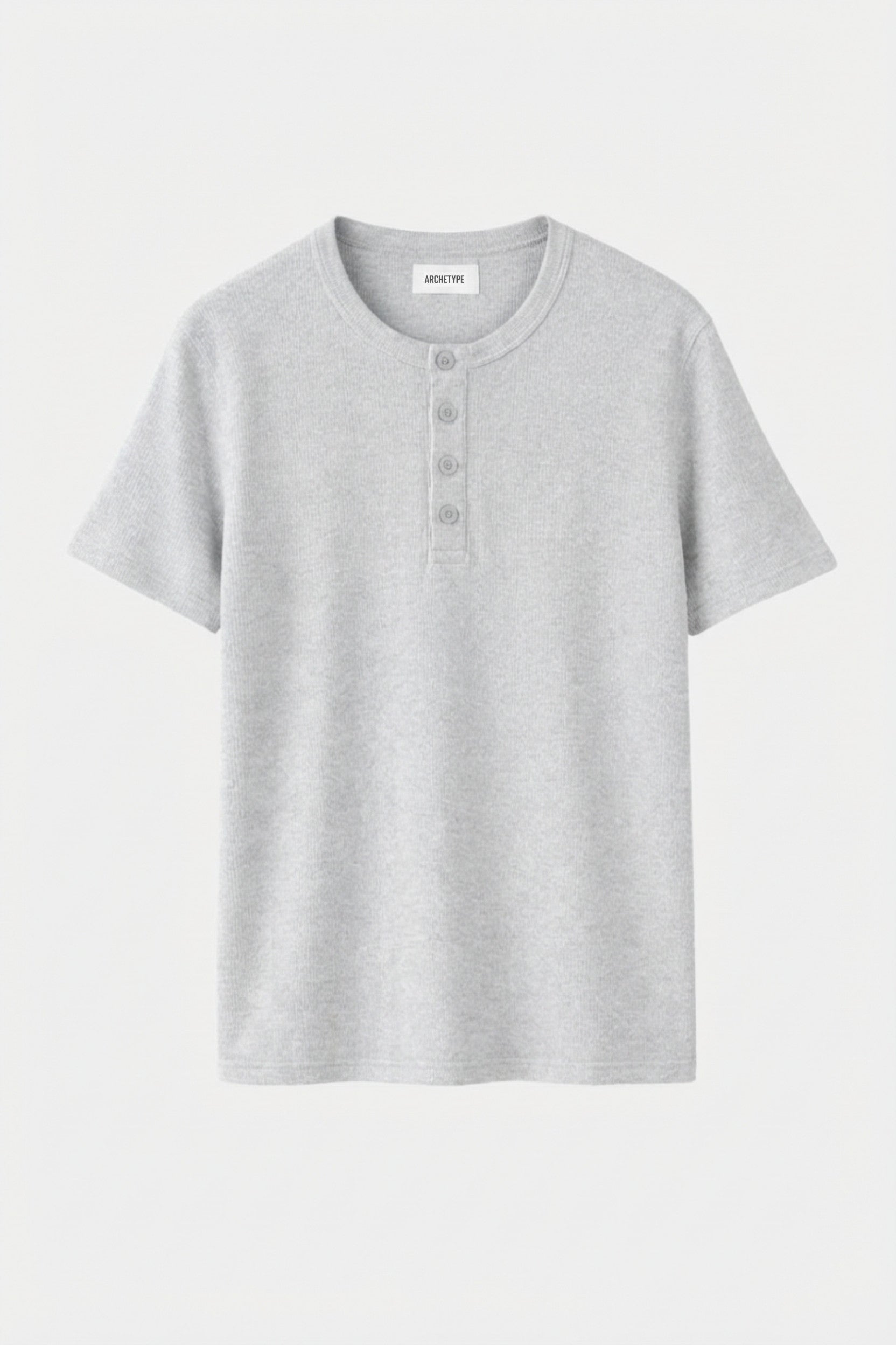 The Slim Crop Henley | Gray