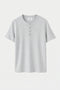 The Slim Crop Henley | Gray
