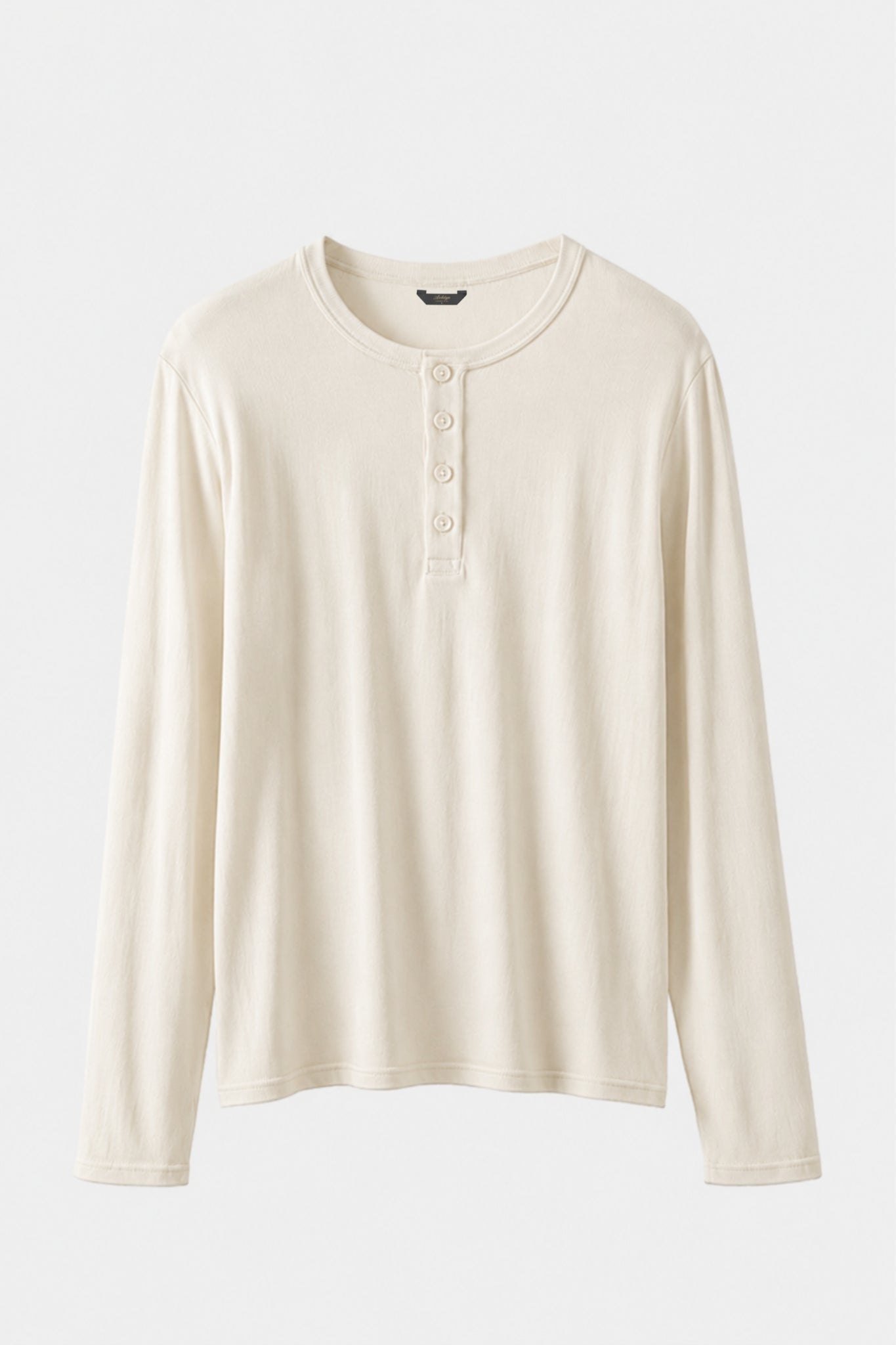 The Cashmere Blend Longsleeve Henley | Cream
