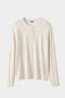 The Cashmere Blend Longsleeve Henley | Cream