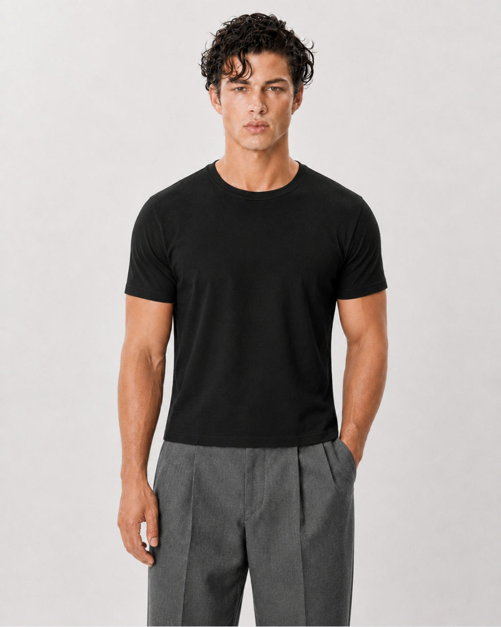 The Classic Crop Tee | Black