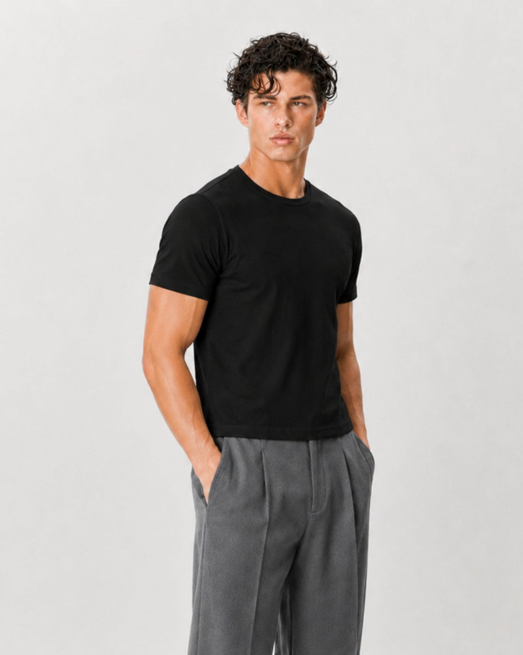 The Classic Crop Tee | Black