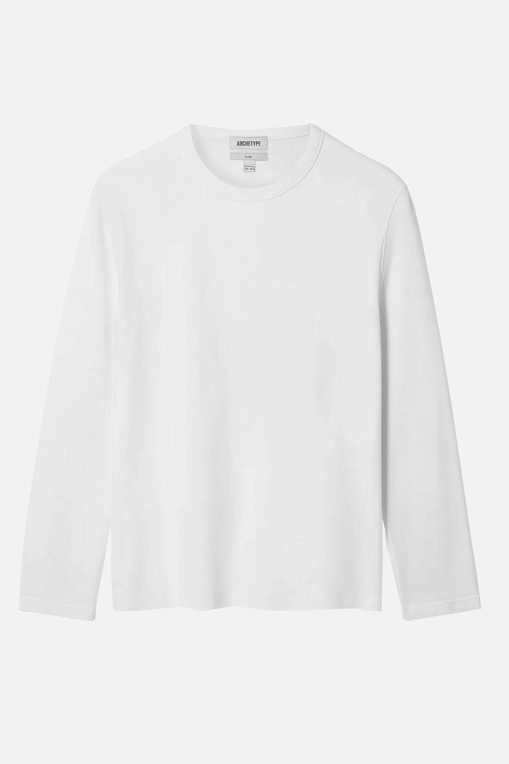 The Slim Crop Longsleeve | White