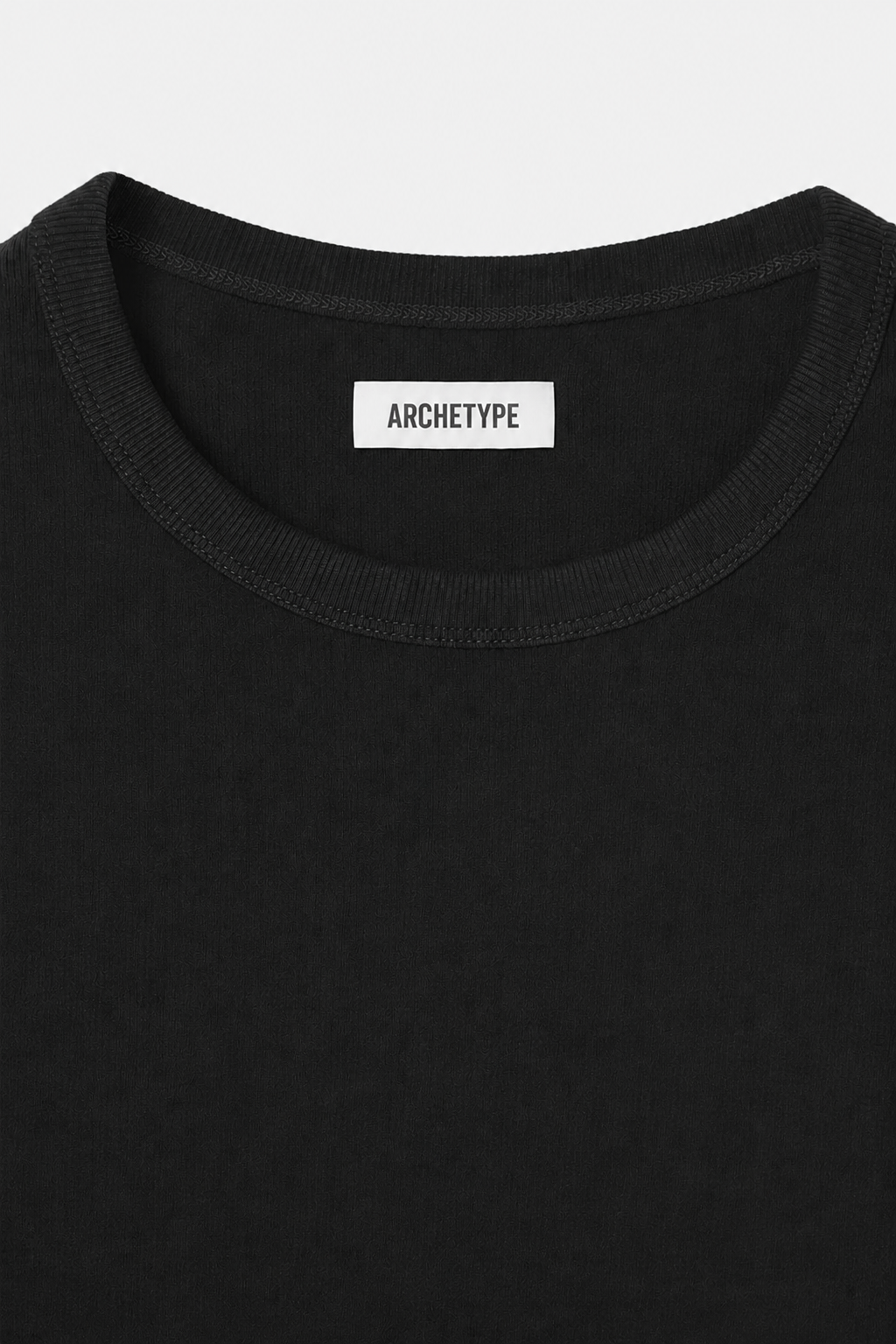 The Slim Crop Tee | Black