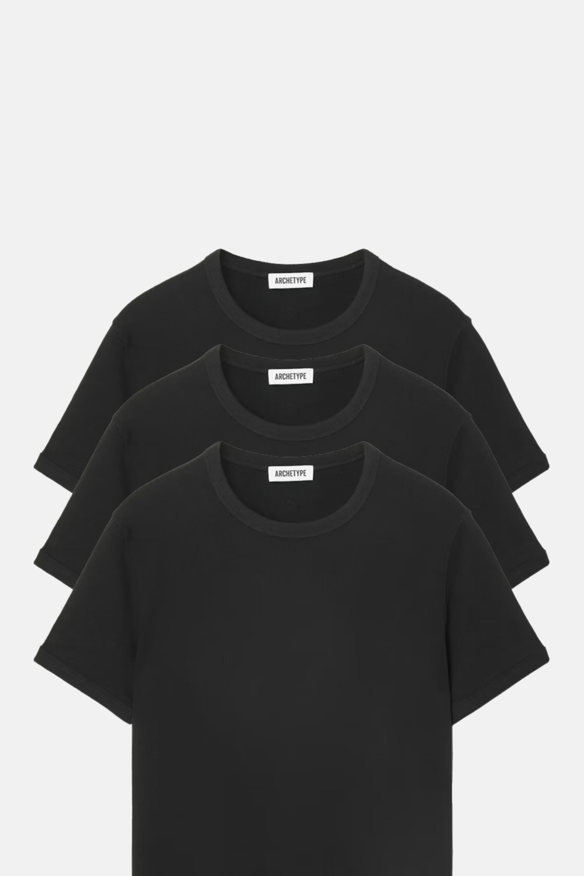 The Slim Crop Tee System | Black