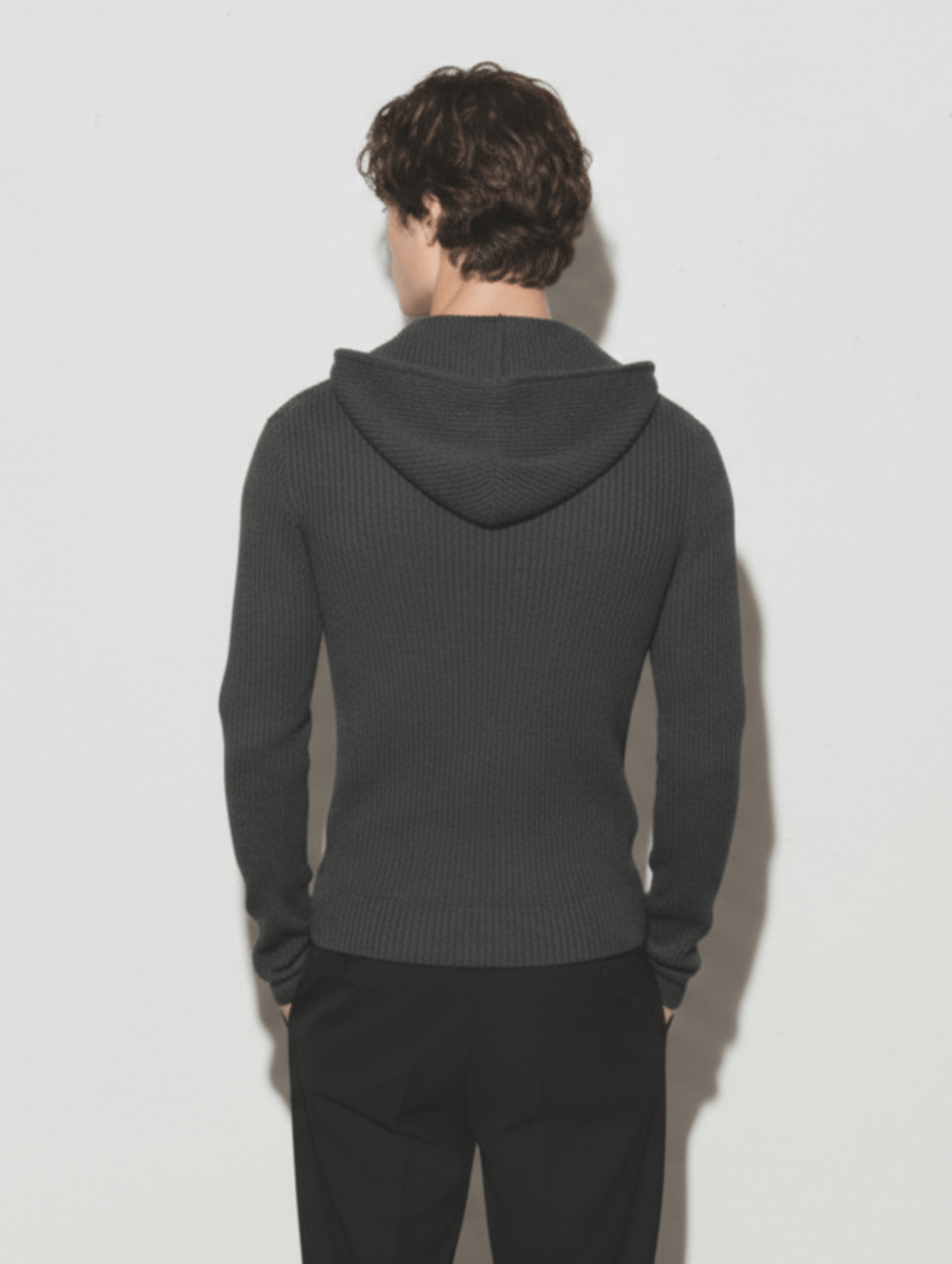 The Slim Zip Hoodie | Vintage Black