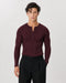 The Slim Crop Henley Longsleeve | Merlot