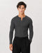 The Slim Crop Henley Longsleeve | Slate