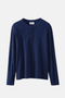 The Slim Crop Henley Longsleeve | Navy