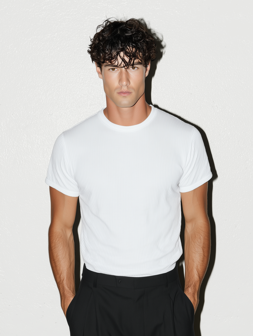 The Slim Crop Tee | White