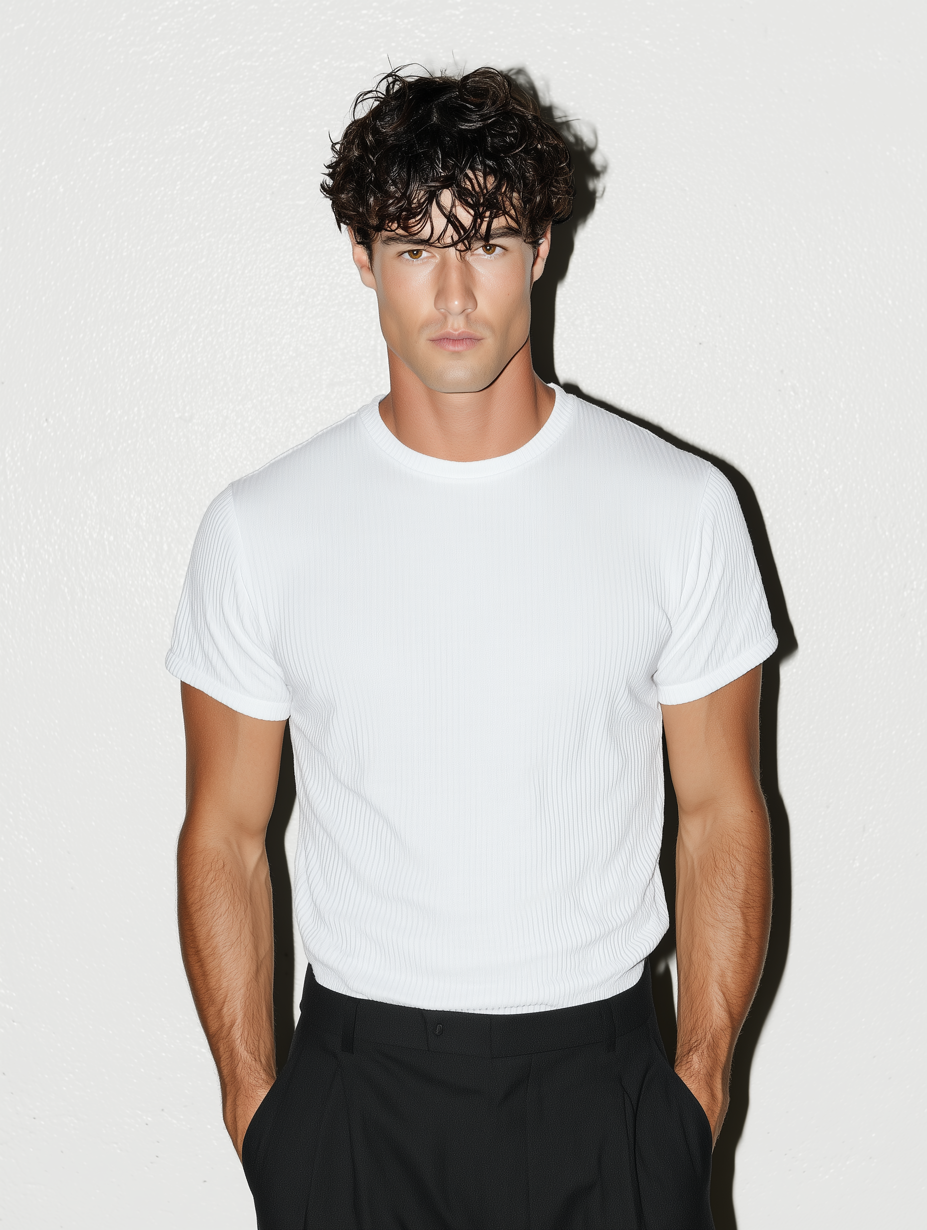 The Slim Crop Tee | White